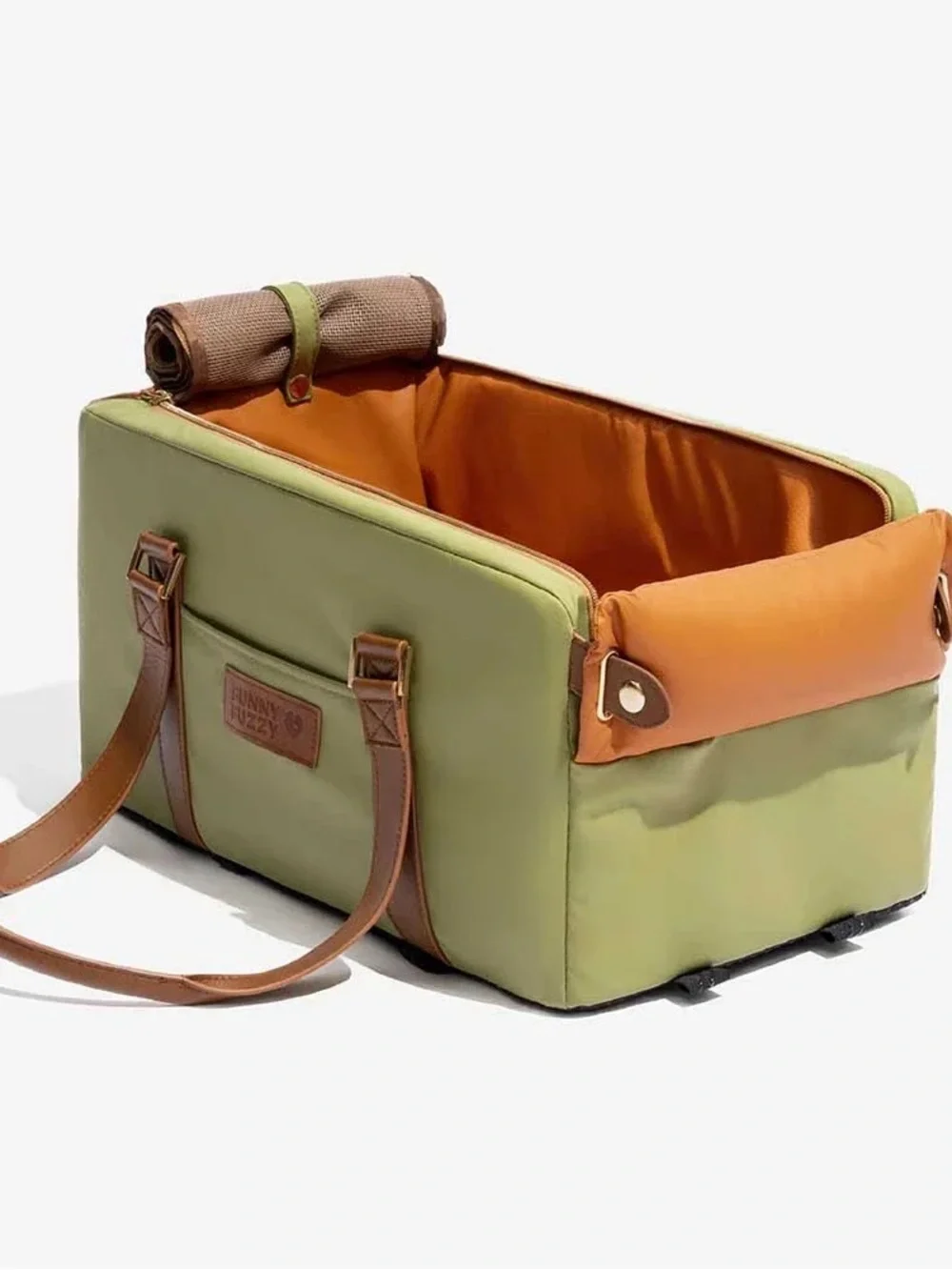 Luxury Pet Carrier and Seat - Green by Funny Fuzzy